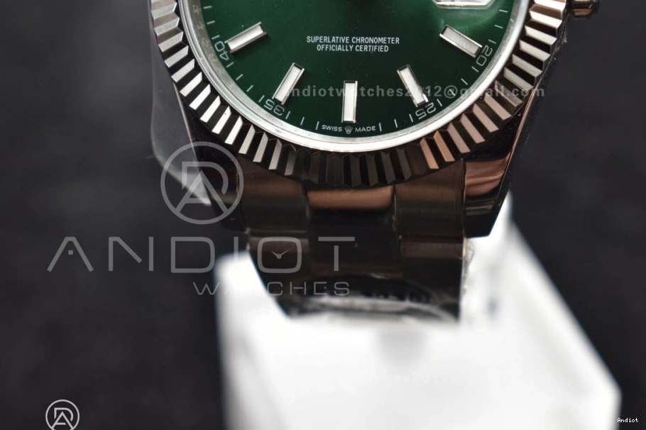 126334 SA3235 1:1 41 DIWF Steel Green Dial on Best Bracelet Oyster Sundust 904L DateJust Edition 0123